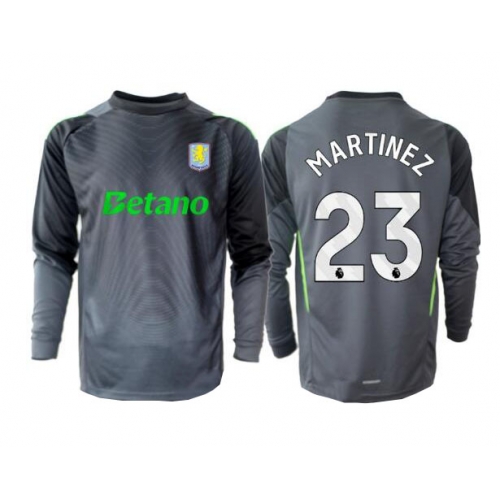 Billige Fotballdrakt Aston Villa Emiliano Martinez #23 Keeper Replika Hjemmedrakt 2025-26 Langermet Billige Fotballdrakt Aston Villa Emiliano Martinez #23 Keeper Replika Hjemmedrakt 2025-26 Langermet
